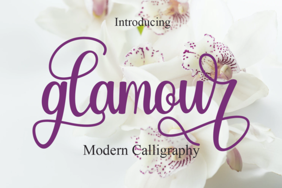 Glamour Font Glamour Font Poster 1