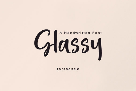 Glassy Font Poster 1