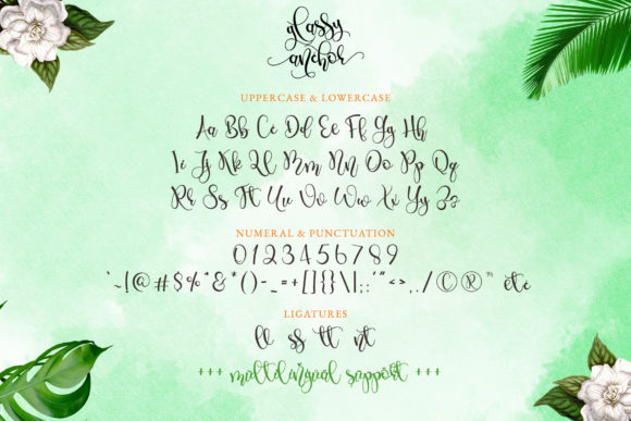 Glassy Anchor Font Poster 9