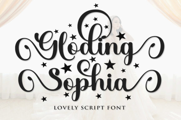 Gloding Sophia Script Font Poster 1