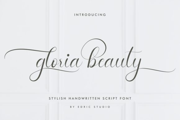 Gloria Beauty Font Poster 1