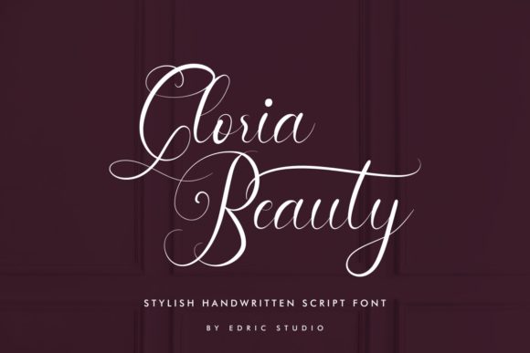 Gloria Beauty Font Poster 2