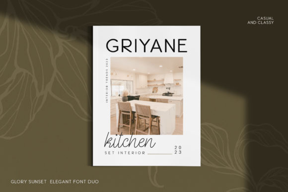 Glory Sunset Font Poster 11