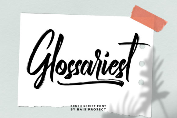 Glossariest Font Poster 1