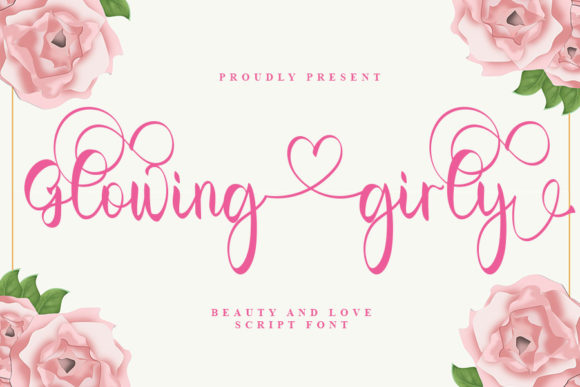 Glowing Girly Font