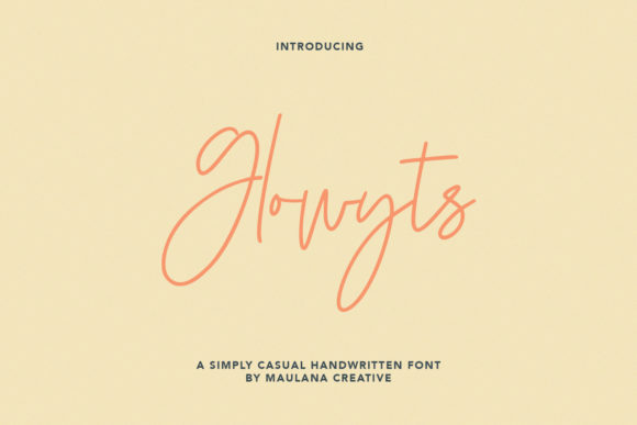 Glowyts Font Poster 1