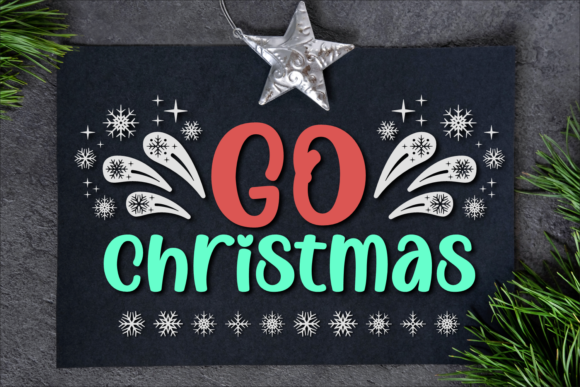 Go Christmas Font Poster 1
