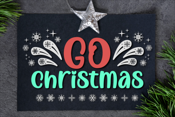 Go Christmas Font Go Christmas Font Poster 1