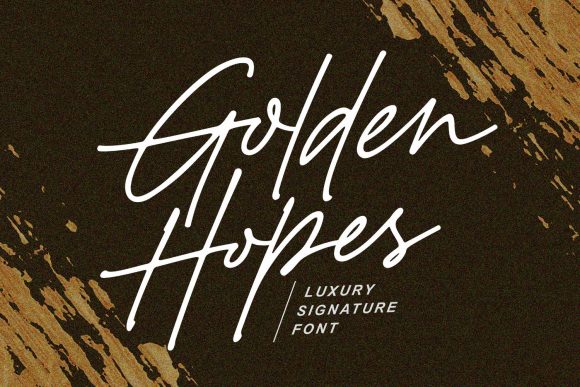 Golden Hopes Font Poster 2