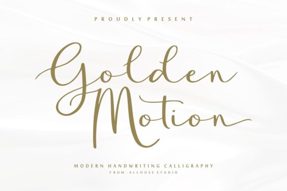 Golden Motion Font Poster 1