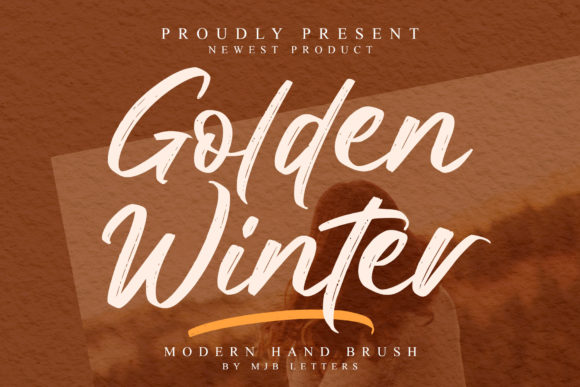 Golden Winter Font Poster 1