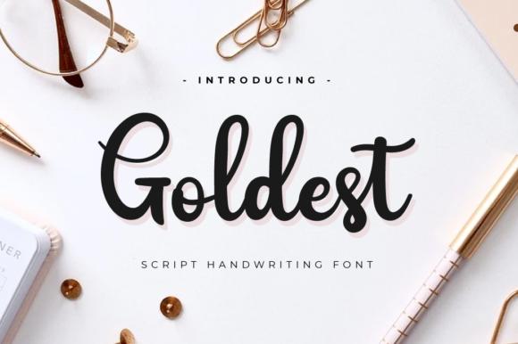 Goldest Font Poster 1