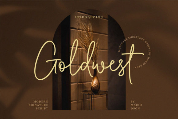 Goldwest Font Poster 1