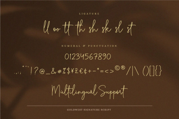 Goldwest Font Poster 10