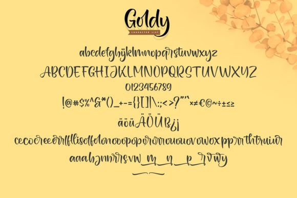 Goldy Font Poster 6