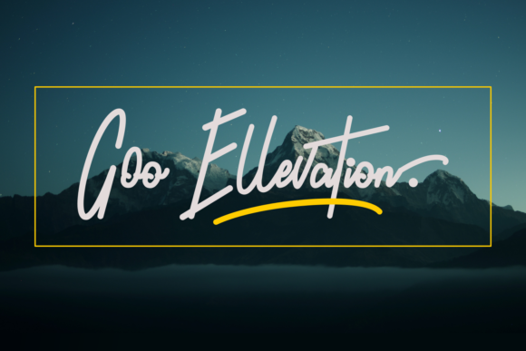 Goo Ellevation Font Poster 1