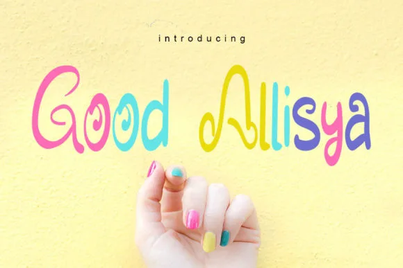 Good Allisya Font Good Allisya Font Poster 1