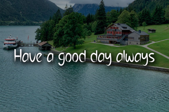Good Day Font Poster 3