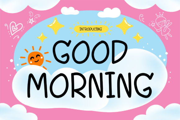 Good Morning Font Poster 1