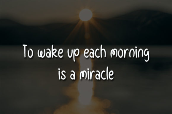 Good Morning Font Poster 2