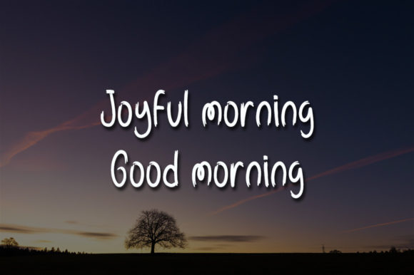 Good Morning Font Poster 3
