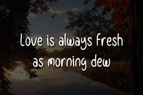 Good Morning Font Poster 4