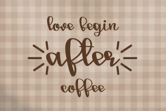 Good Morning Font Poster 2