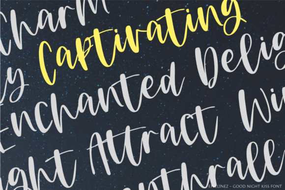 Good Night Kiss Font Poster 4