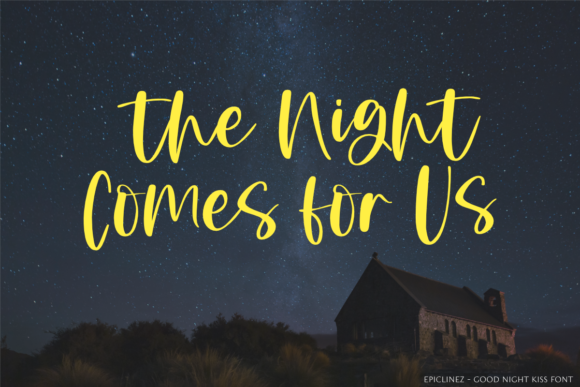 Good Night Kiss Font Poster 5