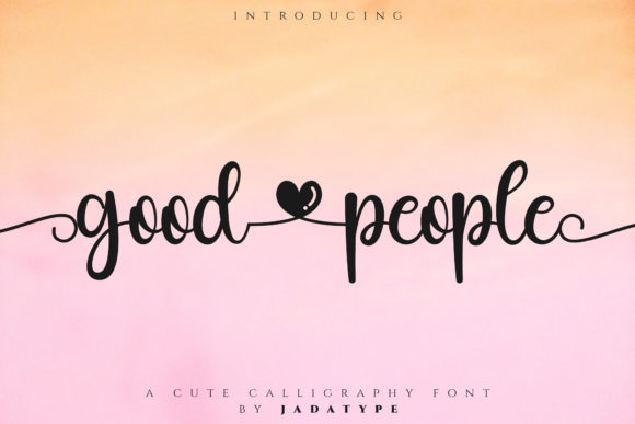 Good People Font Poster 1