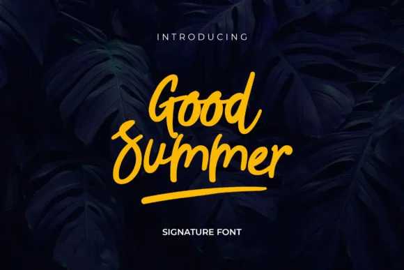Good Summer Font Good Summer Font Poster 1