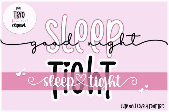 Goodnight Sleep Tight Font Poster 1