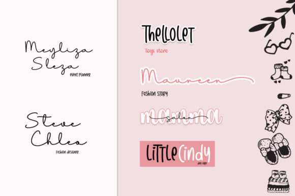 Goodnight Sleep Tight Font Poster 2