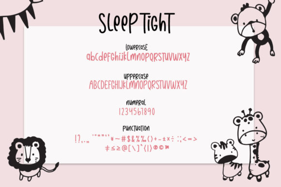 Goodnight Sleep Tight Font Poster 11