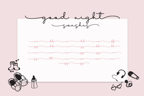Goodnight Sleep Tight Font Poster 8