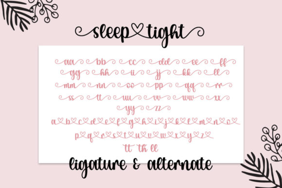 Goodnight Sleep Tight Font Poster 10
