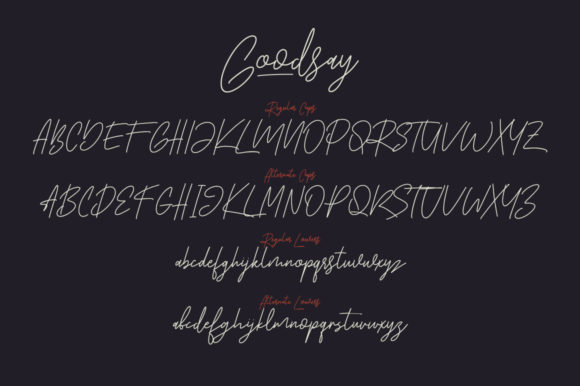Goodsay Font Poster 8