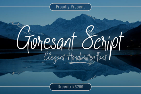 Goresant Script Font Poster 1