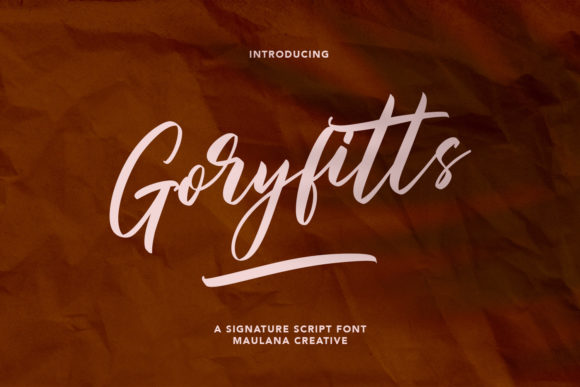 Goryfitts Font Poster 1