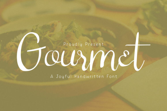 Gourmet Font Poster 1