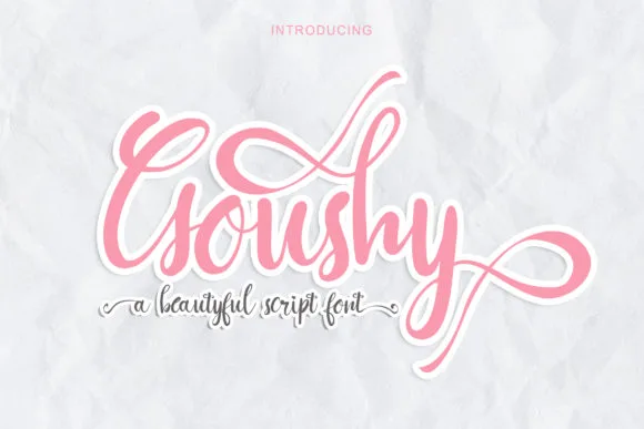 Goushy Font Poster 1