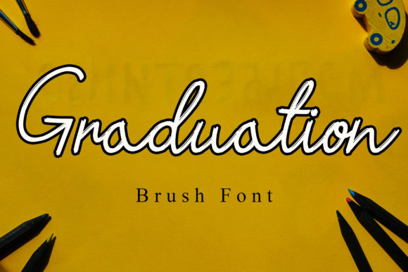 Graduation Font Poster 1