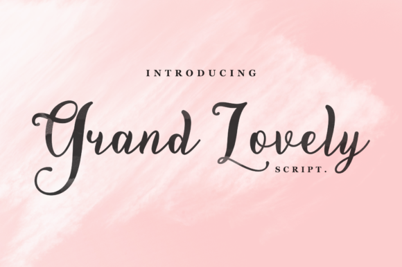 Grand Lovely Font Poster 1