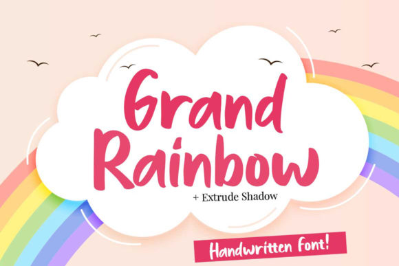 Grand Rainbow Font Poster 1