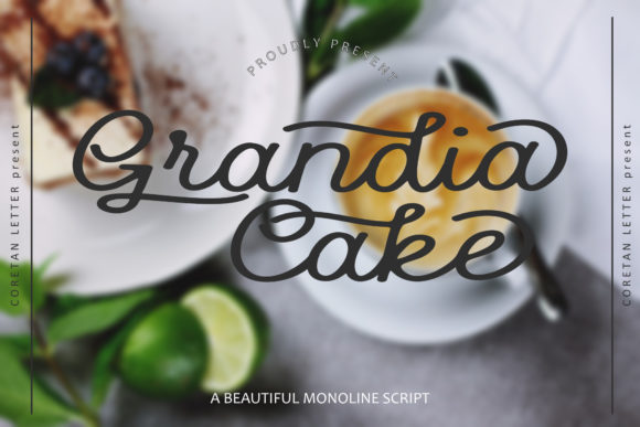 Grandia Cake Font Poster 1