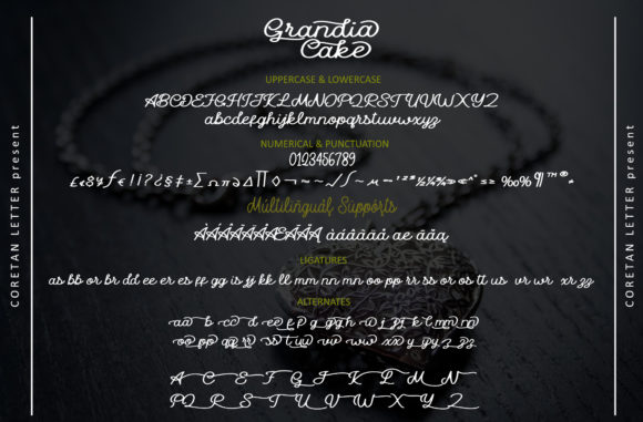 Grandia Cake Font Poster 6