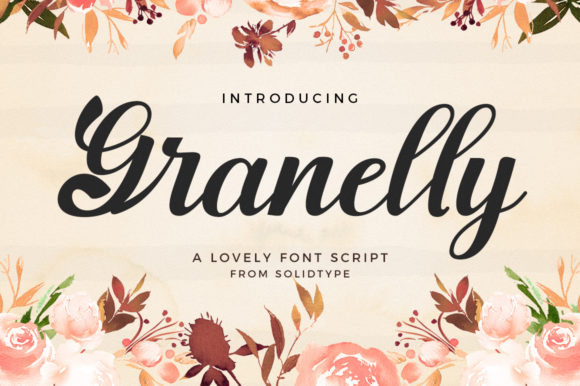 Granelly Script Font Poster 1