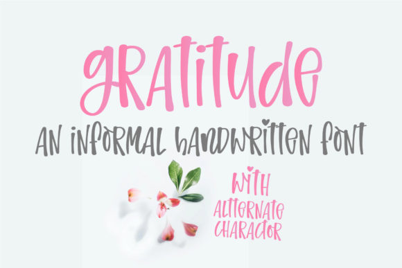 Gratitude Font Poster 1