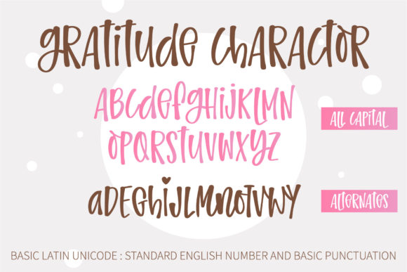 Gratitude Font Poster 11