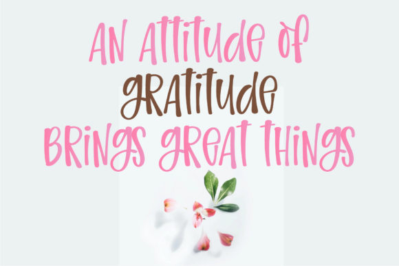 Gratitude Font Poster 8